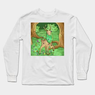 Forest Deer Long Sleeve T-Shirt